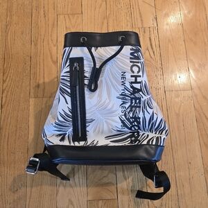 Michael Kors cooper Palm Jacquard Marner Drawstring Bucket Tropic Backpack
